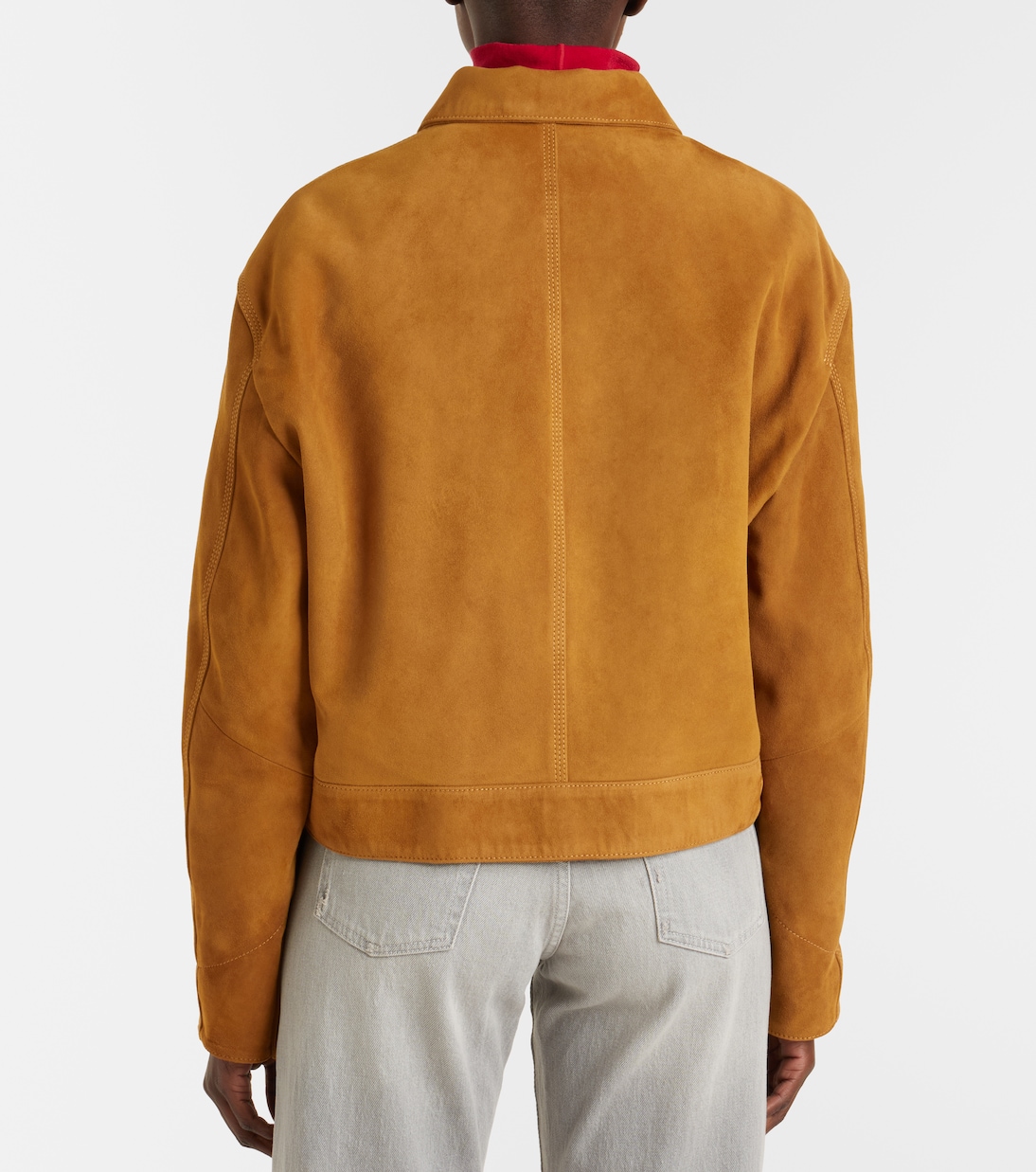 Cropped-Jacke aus Veloursleder | 7 For All Mankind