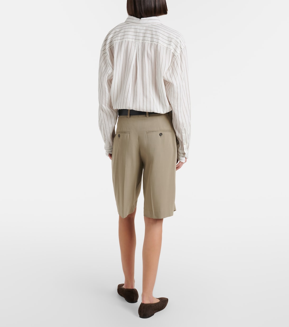 High-Rise Bermuda-Shorts | Toteme