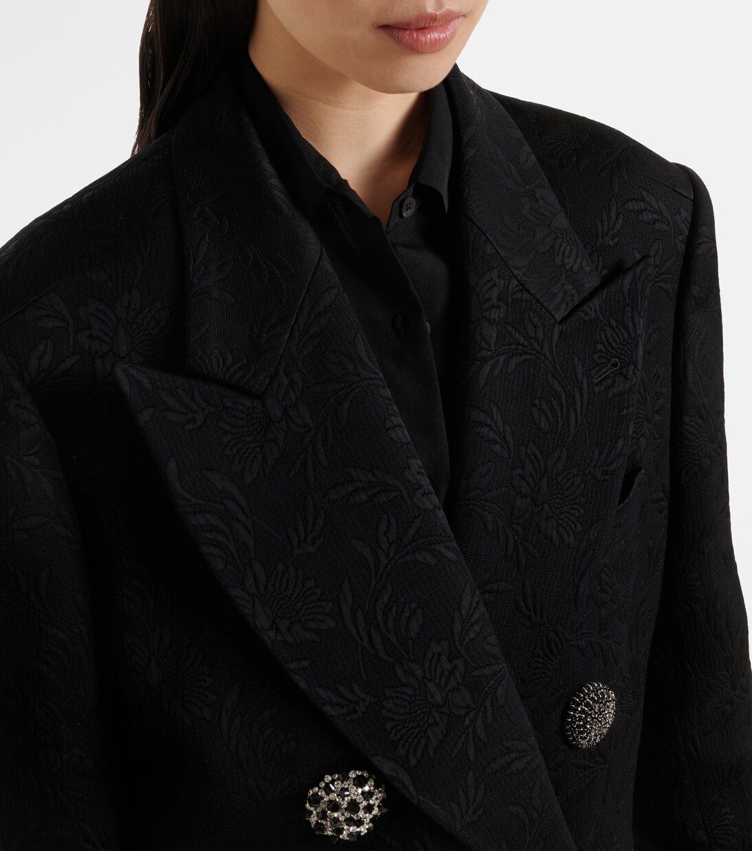 Rosea embellished coat | Dries Van Noten