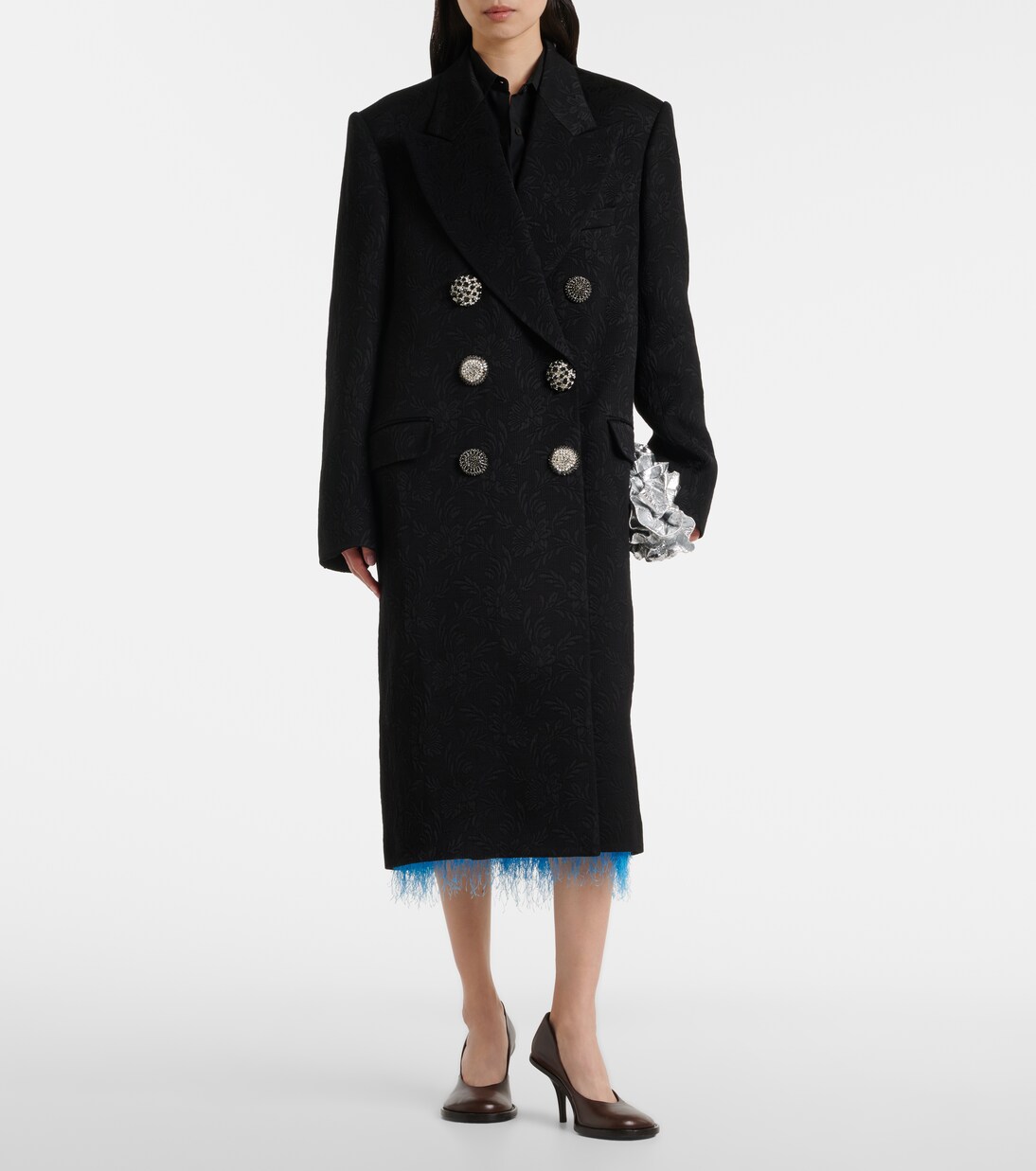 Rosea embellished coat | Dries Van Noten
