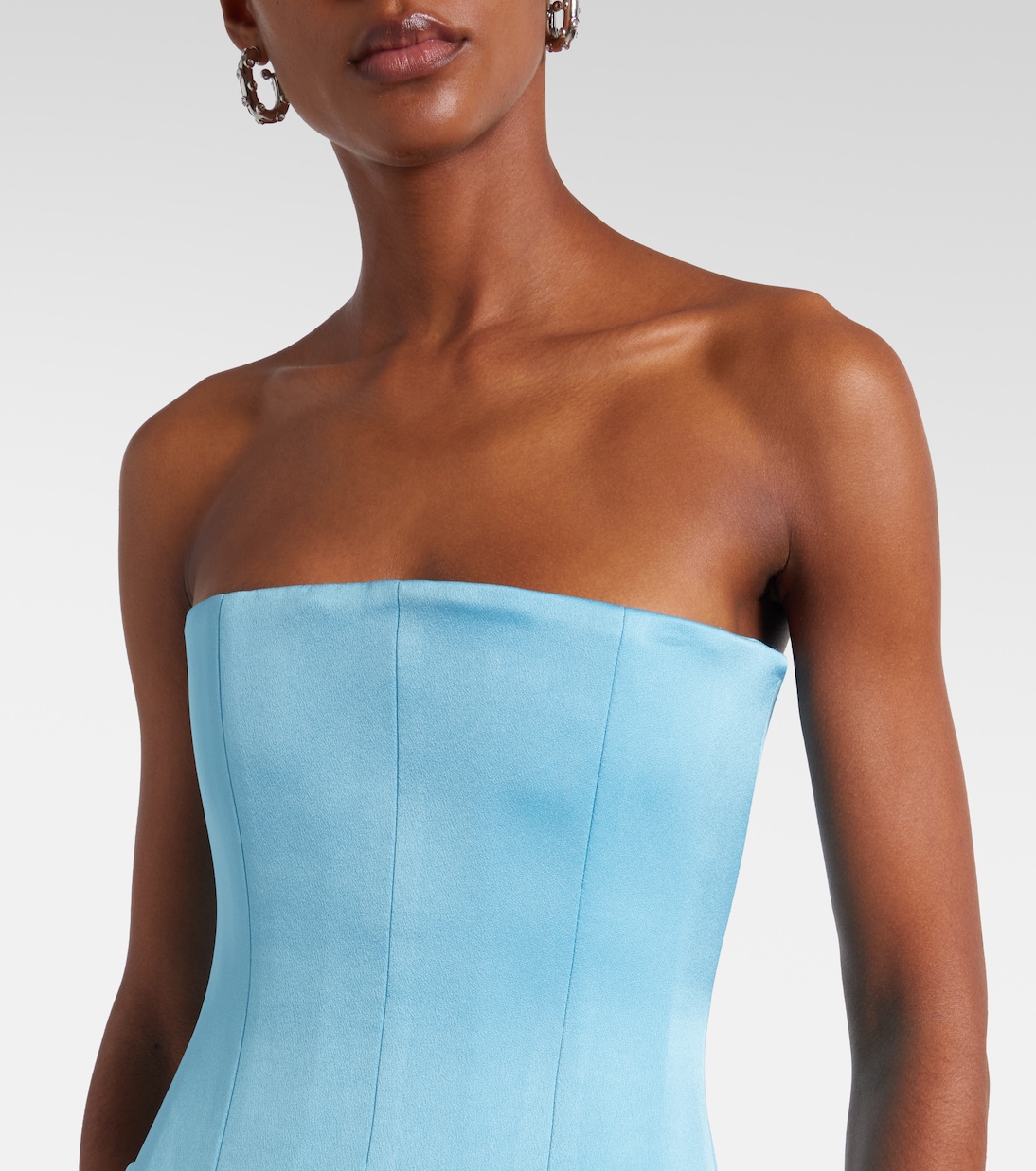 Crêpe satin bustier gown | Alex Perry