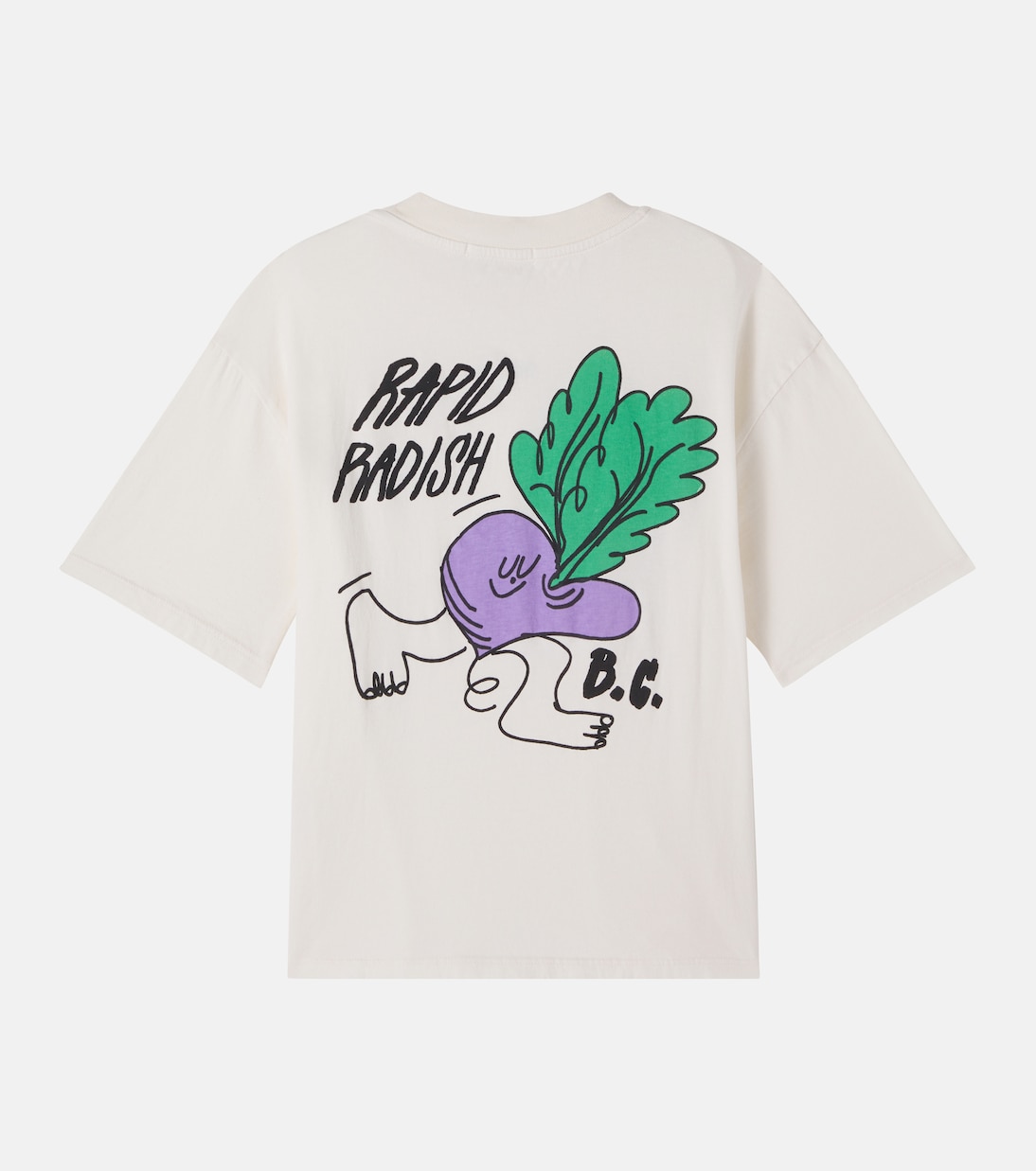 Bedrucktes T-Shirt Rapid Radish aus Baumwoll-Jersey | Bobo Choses