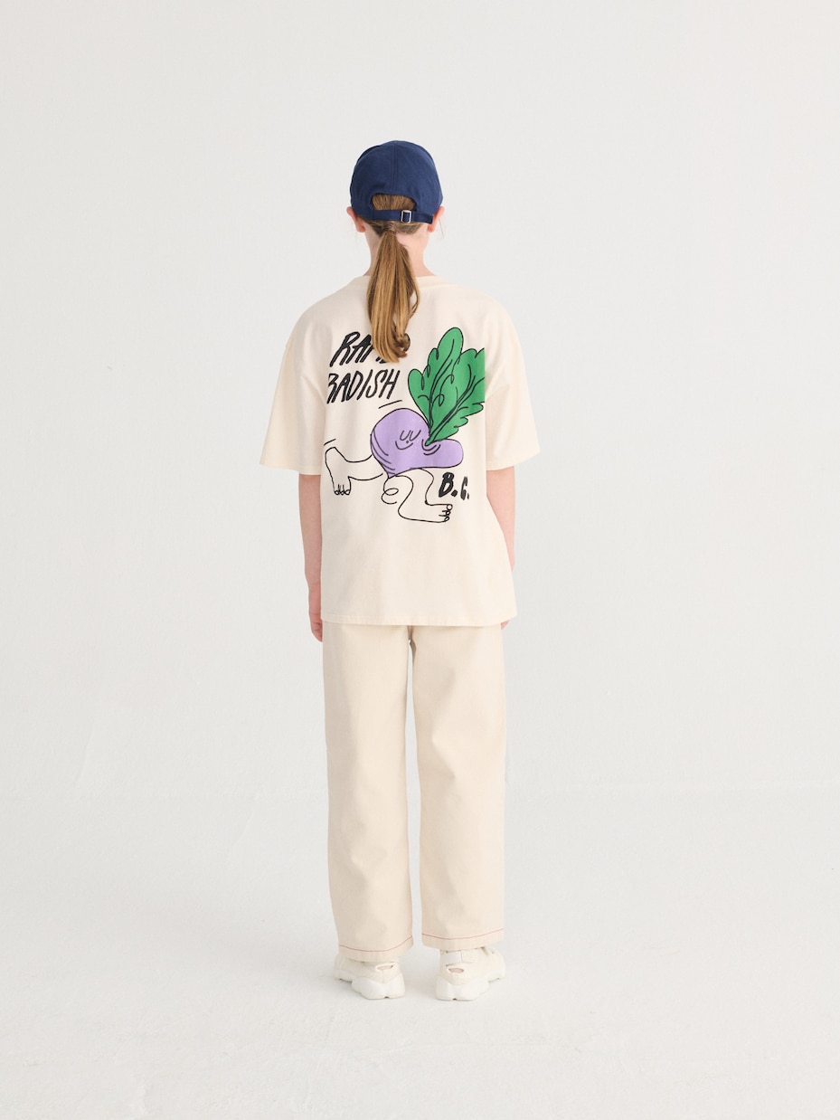 Bedrucktes T-Shirt Rapid Radish aus Baumwoll-Jersey | Bobo Choses