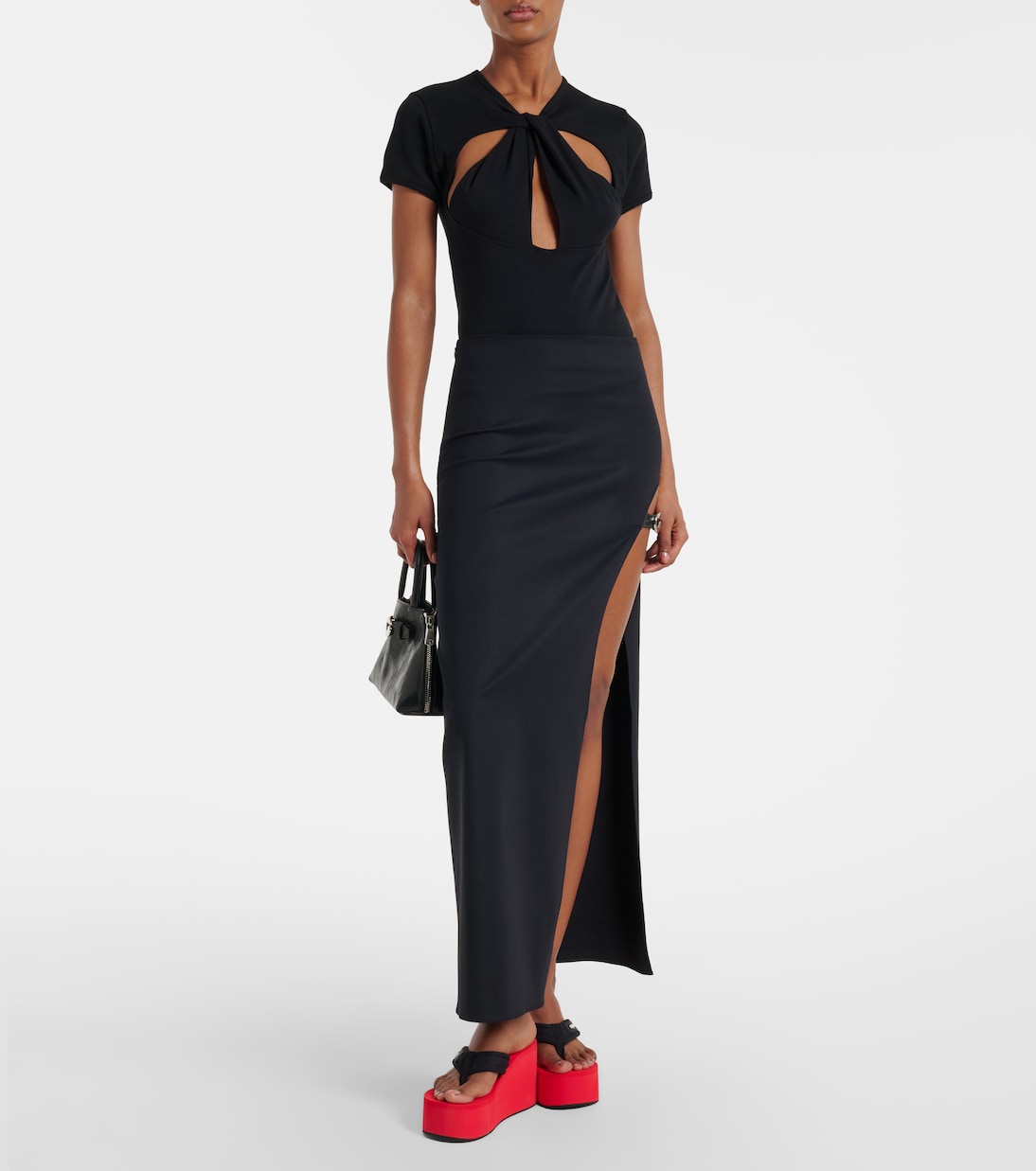 Logo platform thong sandals | Coperni