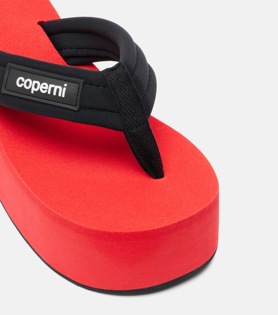 Logo platform thong sandals | Coperni