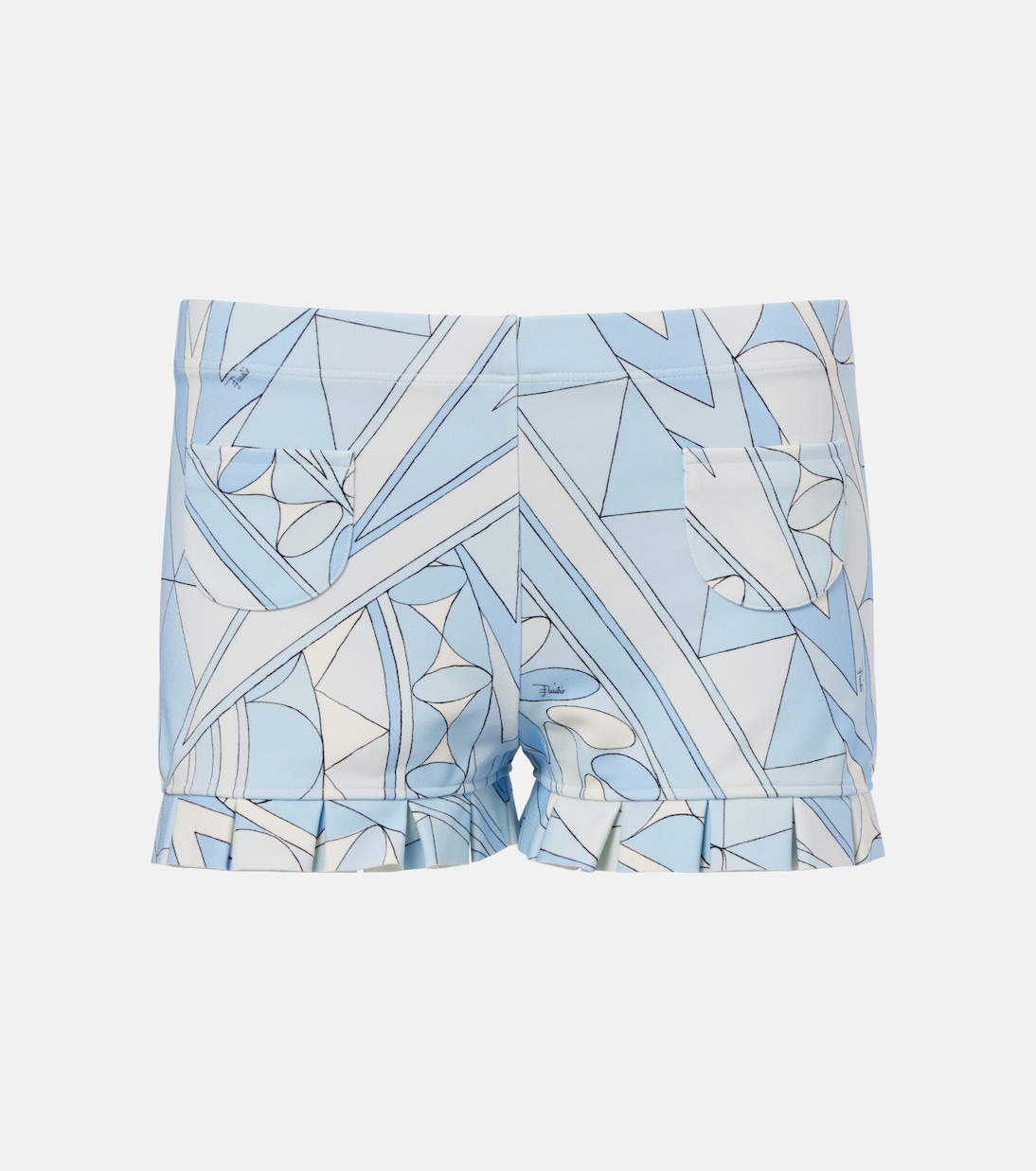 Manuba ruffled jersey shorts | Pucci