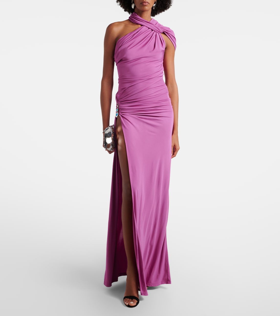Embellished halterneck jersey gown | Christopher Esber