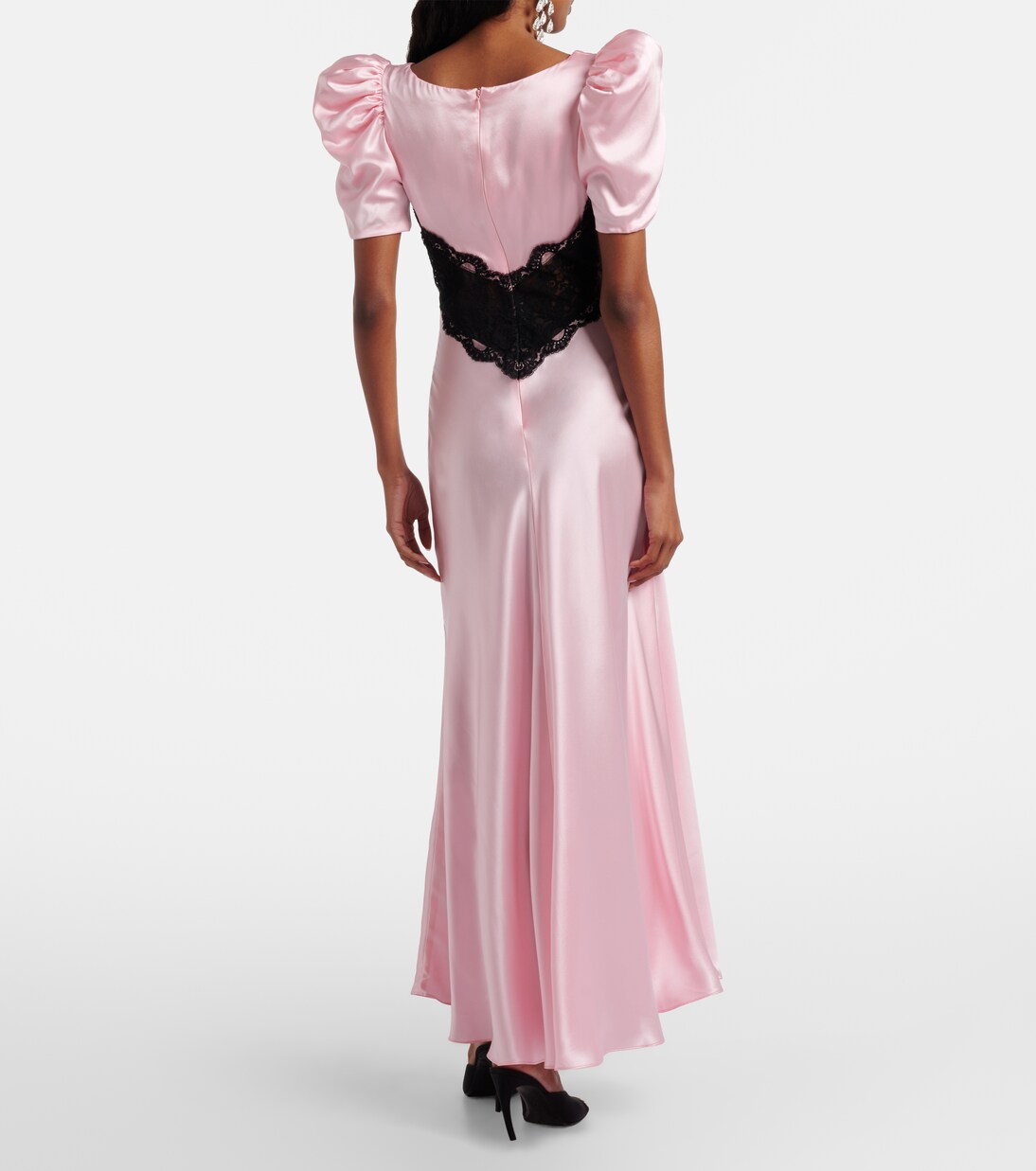 Lace-trimmed silk cocktail dress | Rodarte