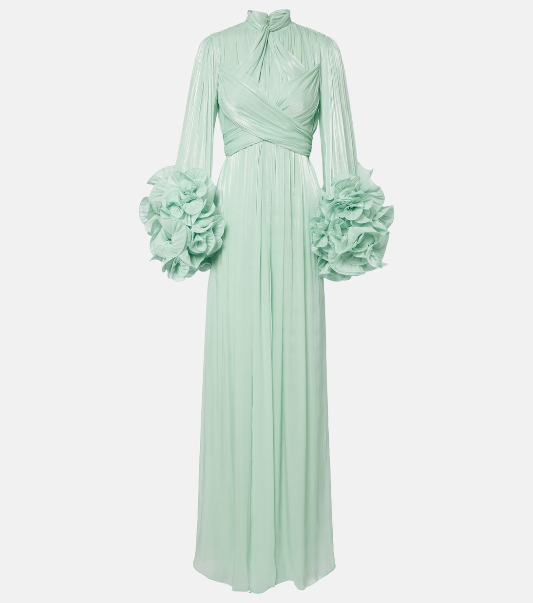Ruffled georgette gown | Costarellos