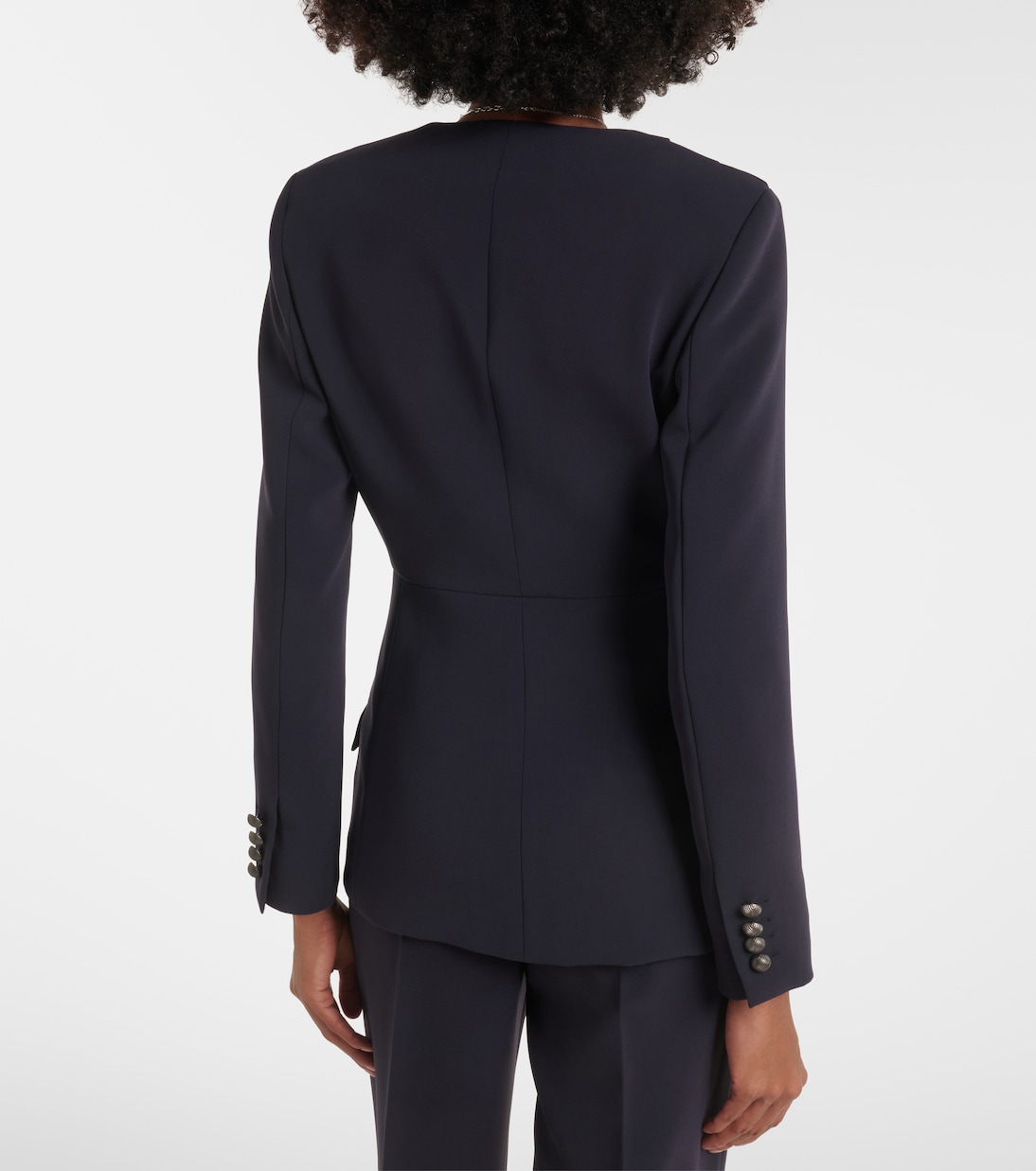 Blazer de crepé cady plisado | Max Mara