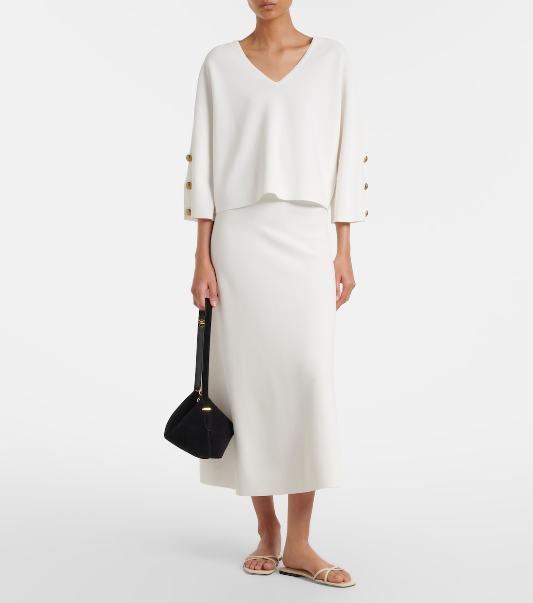 Crêpe midi skirt | Max Mara