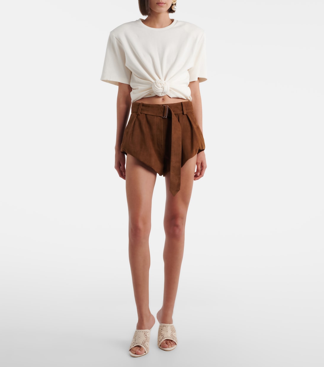 Belted suede shorts | Magda Butrym