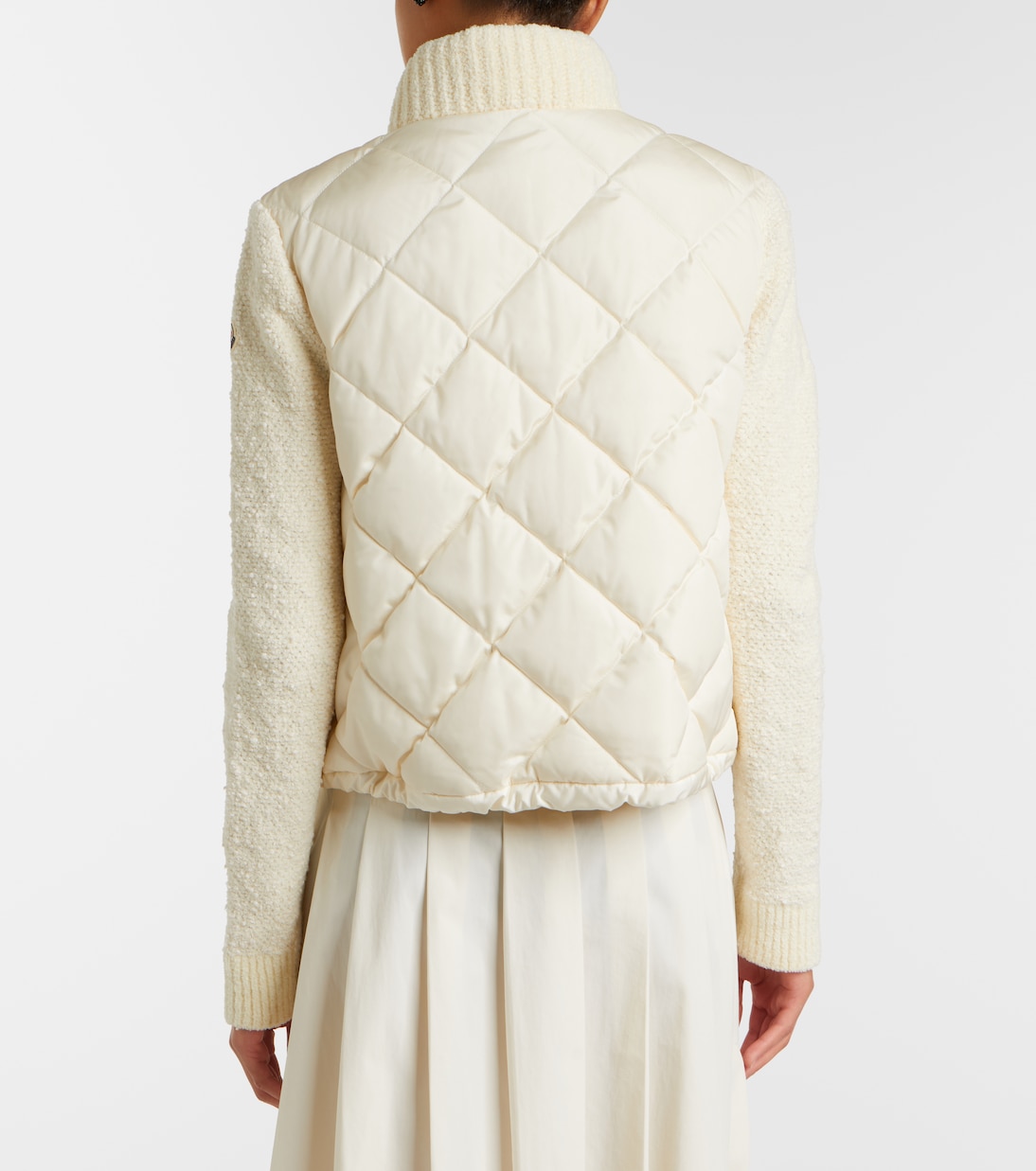 Down-paneled cotton-blend cardigan | Moncler
