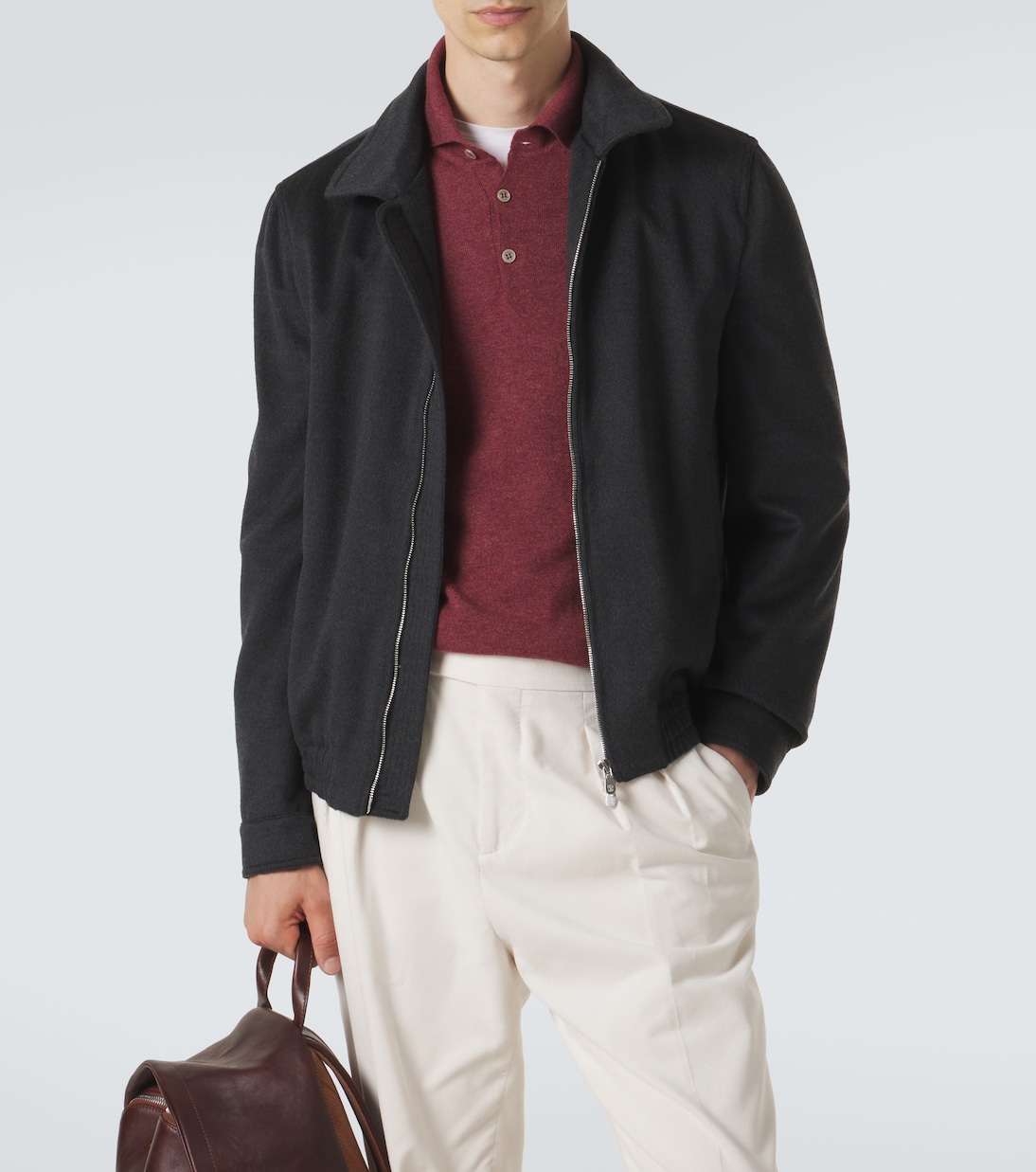 Blouson en laine vierge | Brunello Cucinelli
