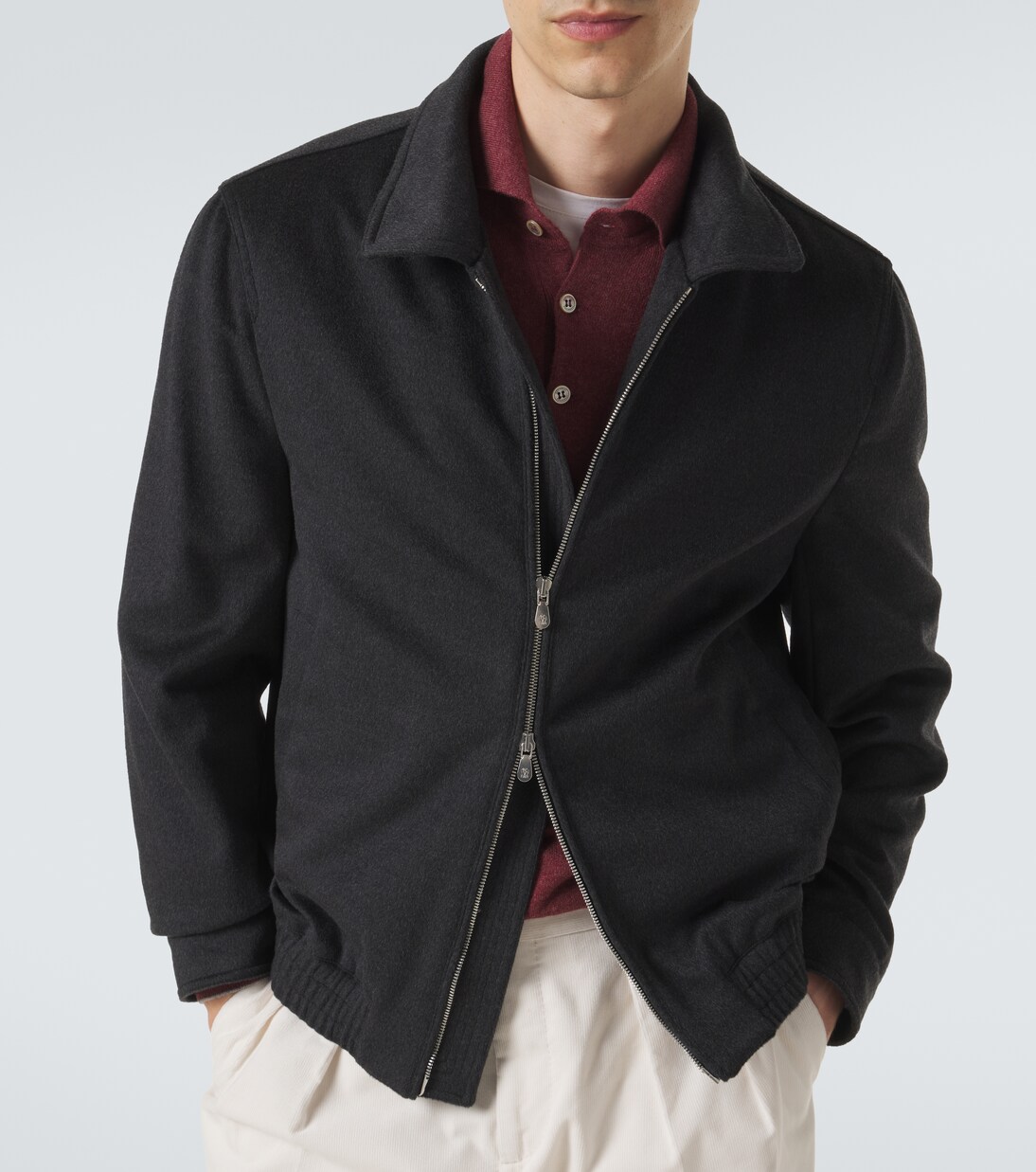 Blouson en laine vierge | Brunello Cucinelli