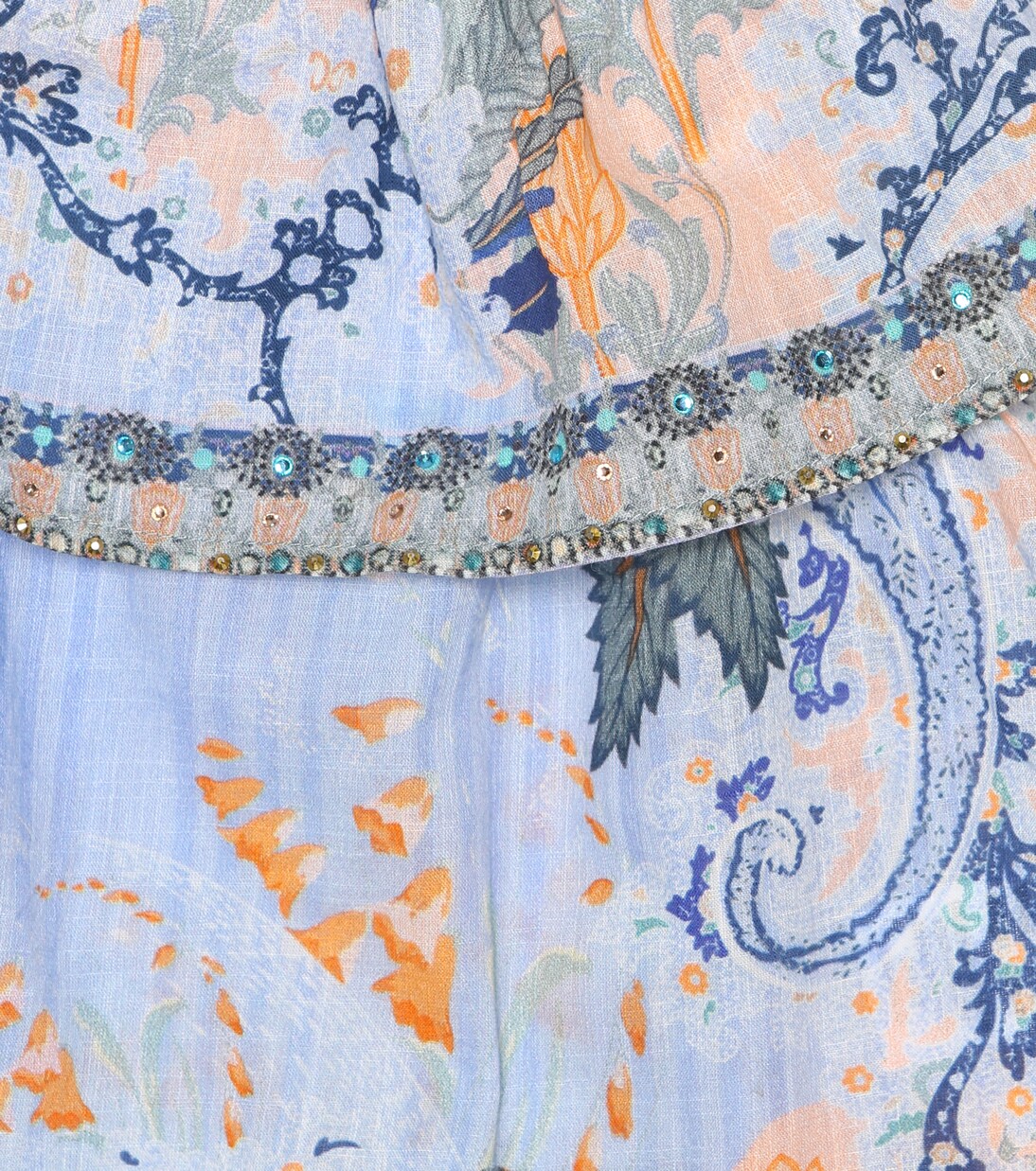 Embellished printed cotton top | Camilla Kids