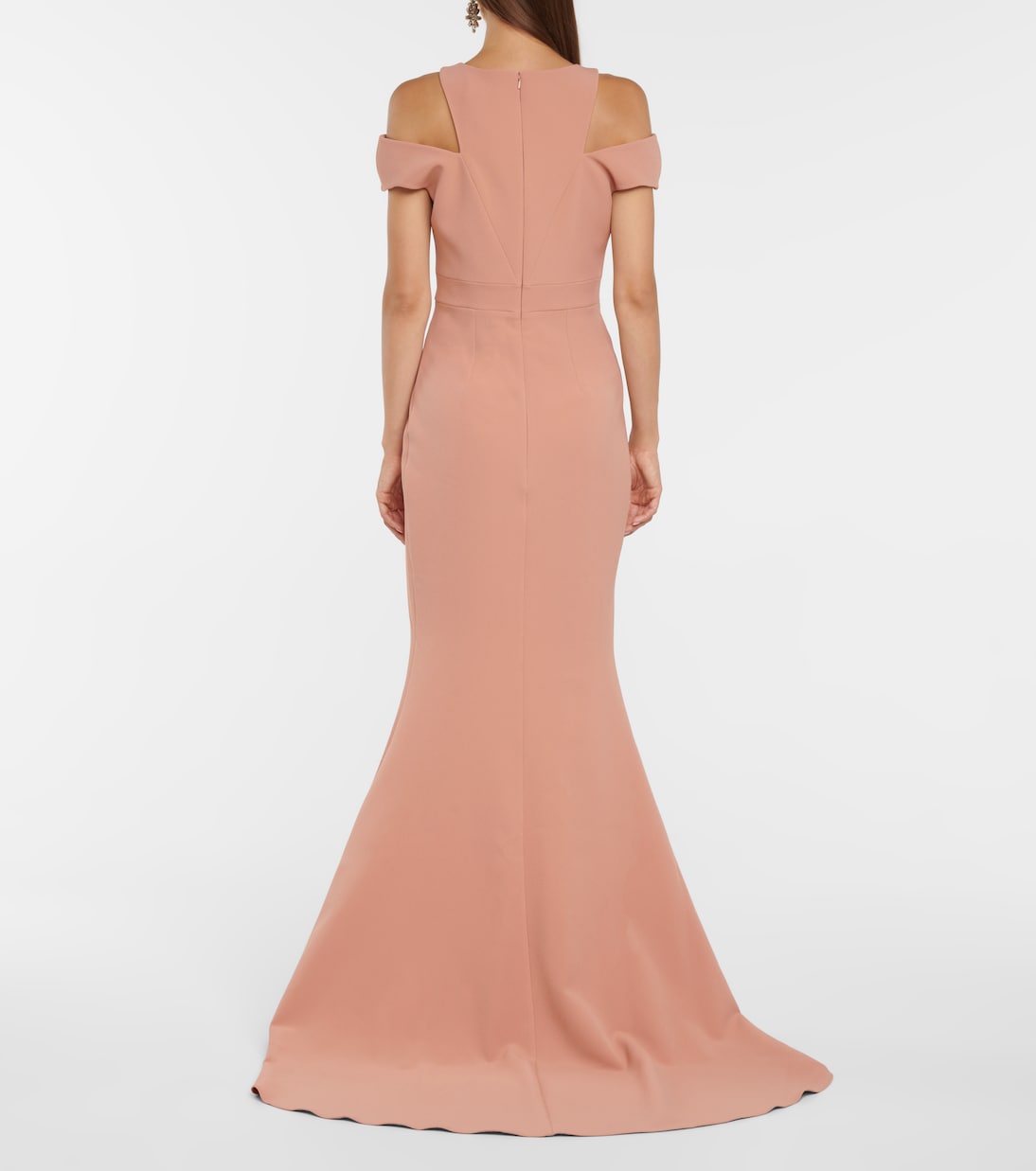 Robe longue Ambrosia en crêpe | Safiyaa