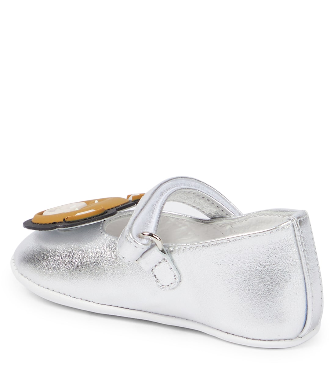 Baby - Ballerine in pelle metallizzata | Moschino Kids