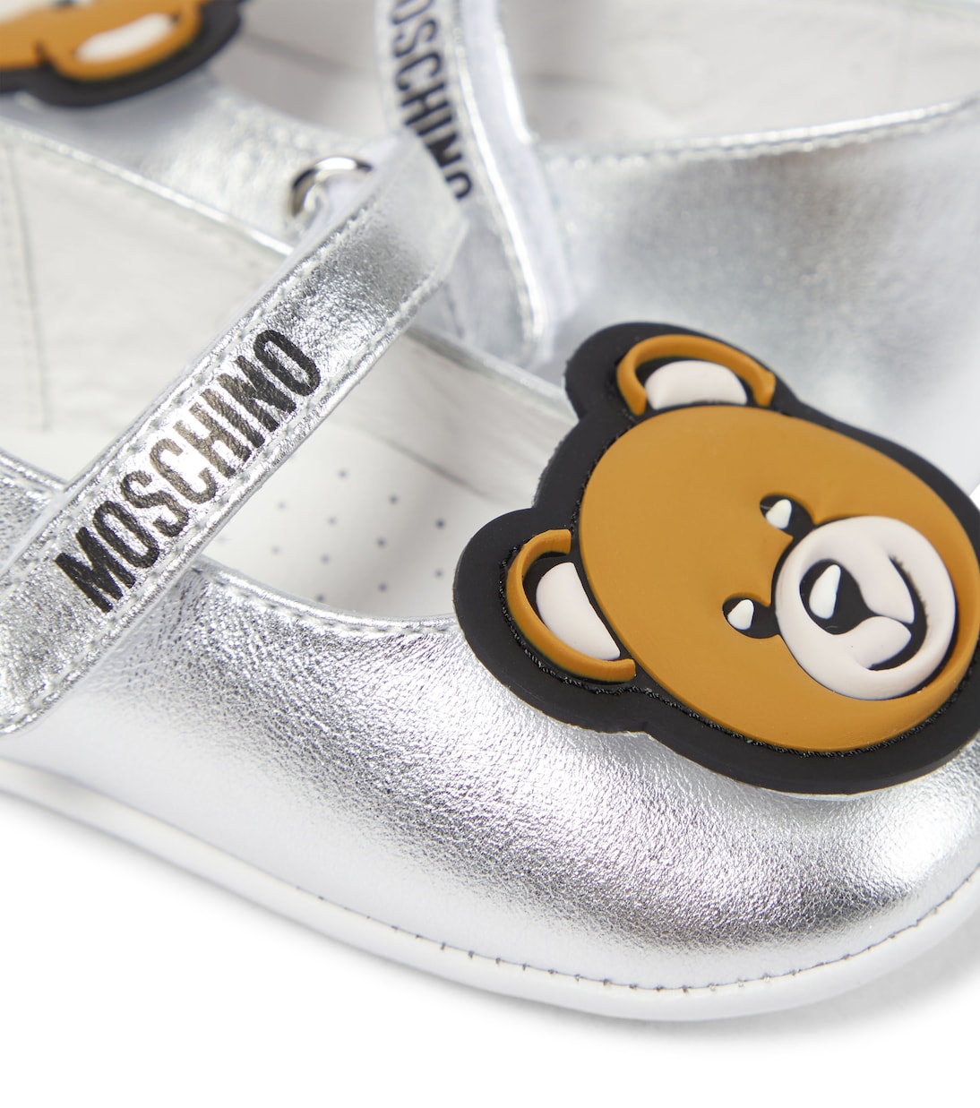 Baby - Ballerine in pelle metallizzata | Moschino Kids