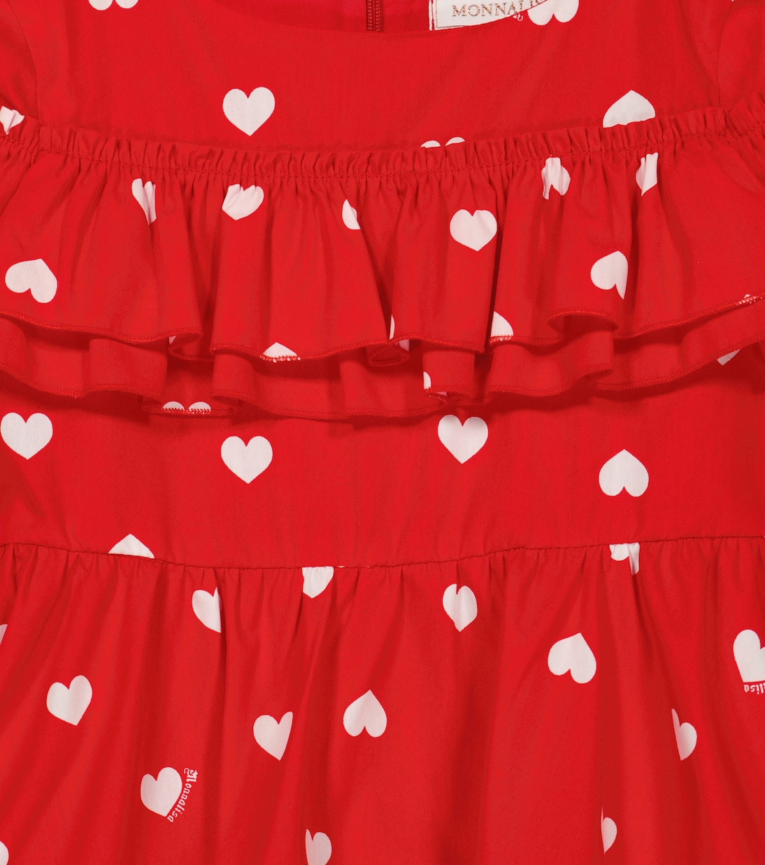 Robe Heart en coton | Monnalisa