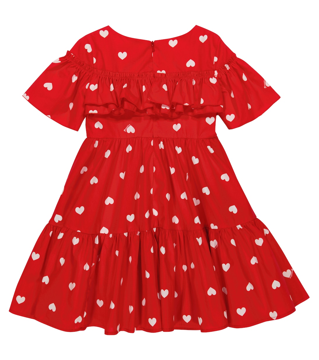 Robe Heart en coton | Monnalisa