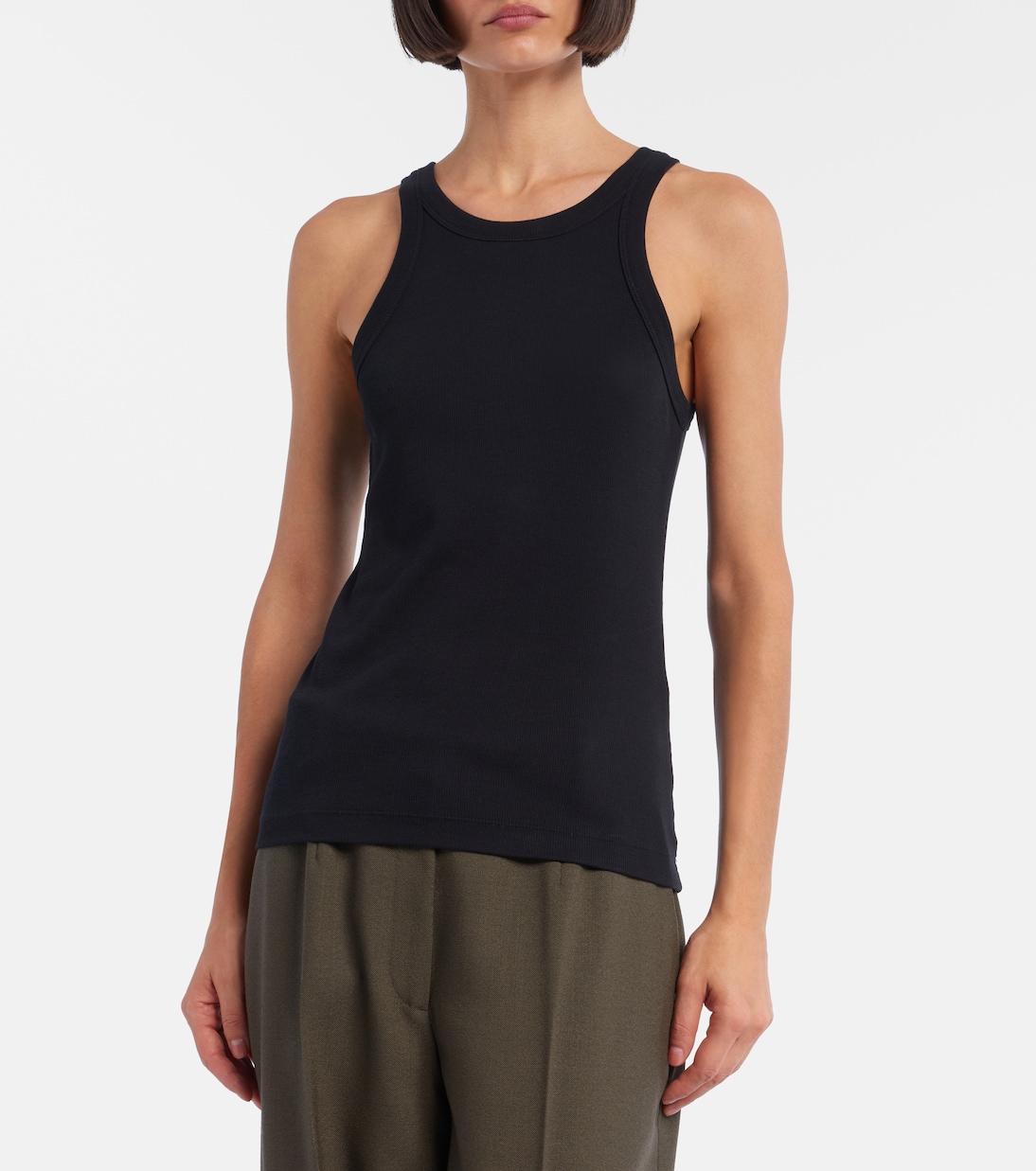 Cotton-blend jersey tank top | Toteme