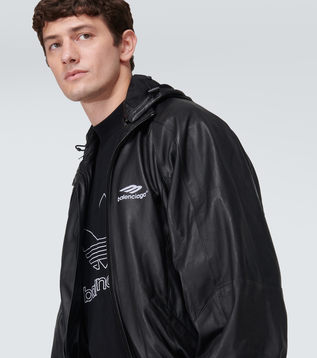 Trainingsjacke 3B Sports Icon aus Leder | Balenciaga