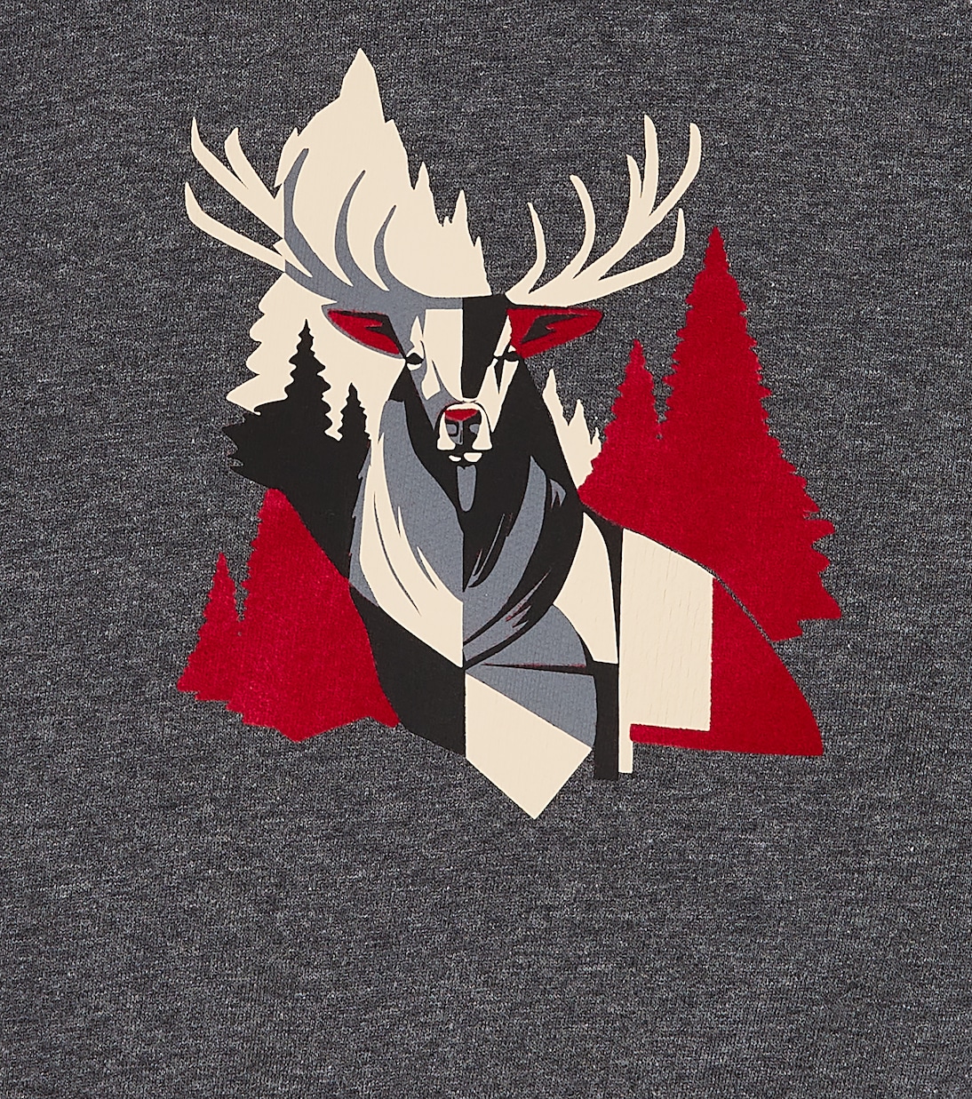 Sweat-shirt à capuche imprimé en coton | Il Gufo