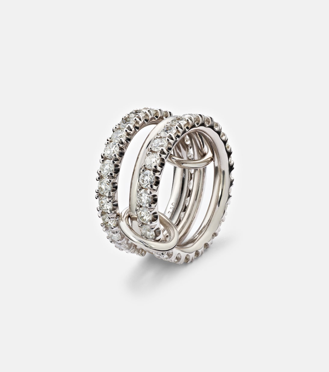 Bague Juno en or blanc 18 ct et diamants | Spinelli Kilcollin