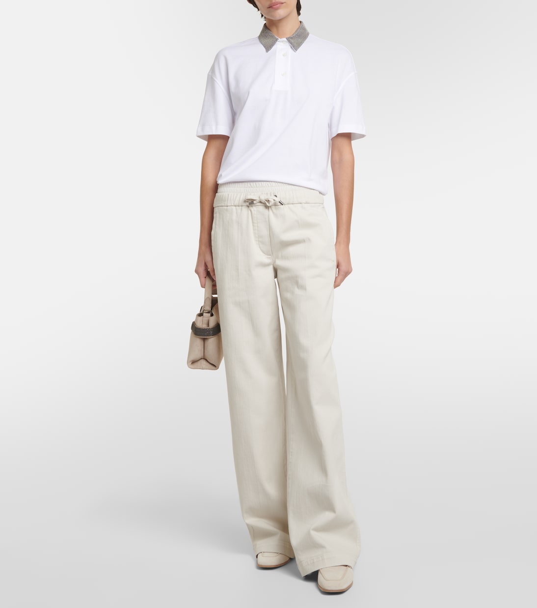 High-rise wide-leg jeans | Brunello Cucinelli