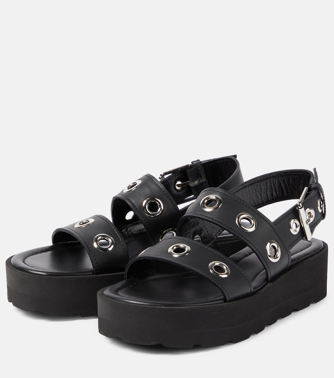 Plateausandalen aus Leder | Gianvito Rossi