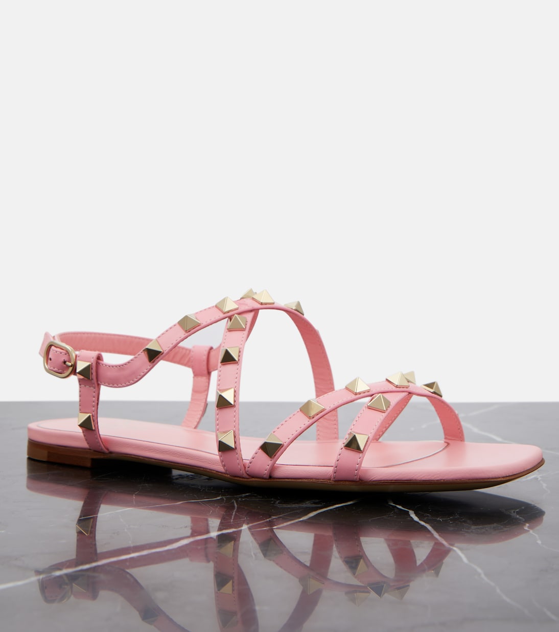 Sandalen Rockstud aus Leder | Valentino Garavani