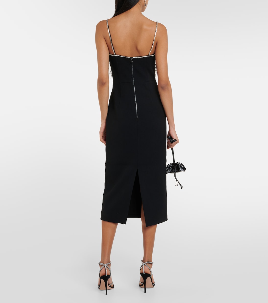 Verziertes Midikleid Estelle aus Crêpe | Rebecca Vallance