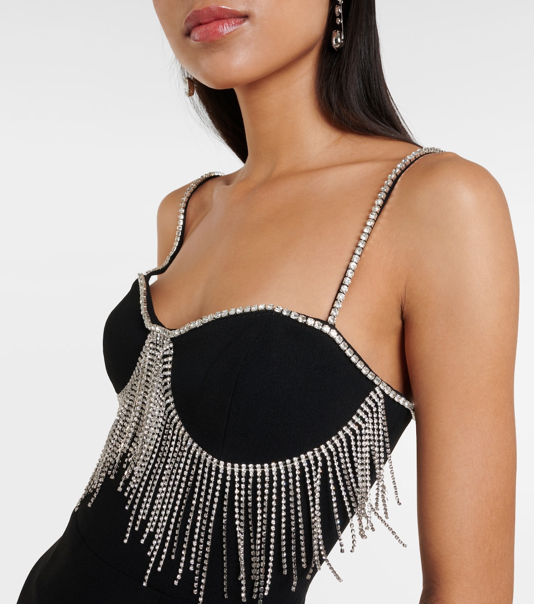 Verziertes Midikleid Estelle aus Crêpe | Rebecca Vallance