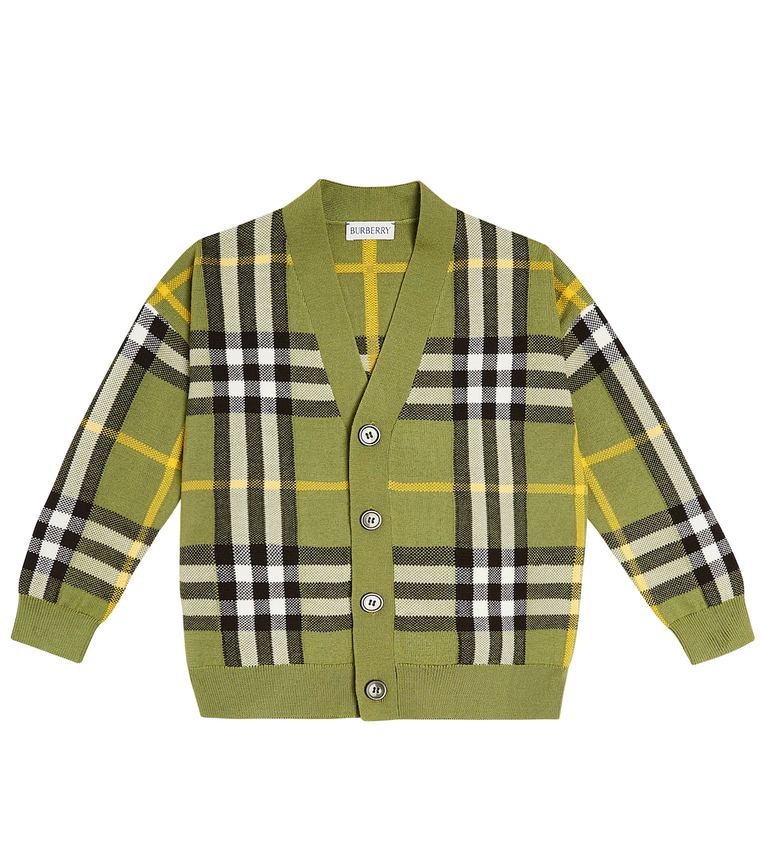 Burberry Check wool and cotton cardigan | Burberry Kids
