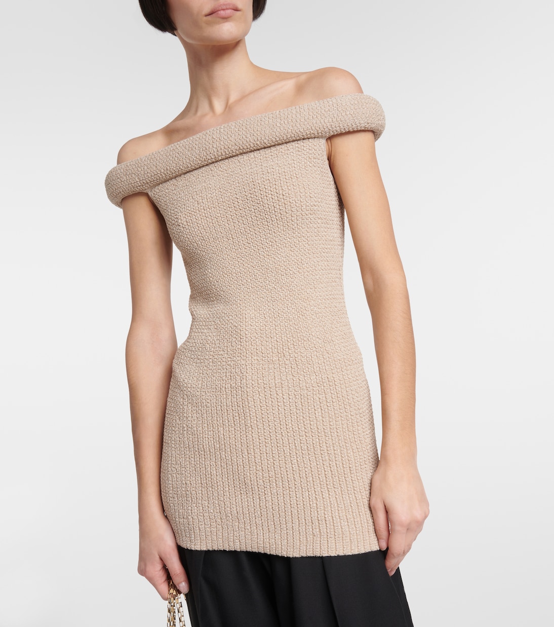 Top imprimé à encolure bardot | Toteme