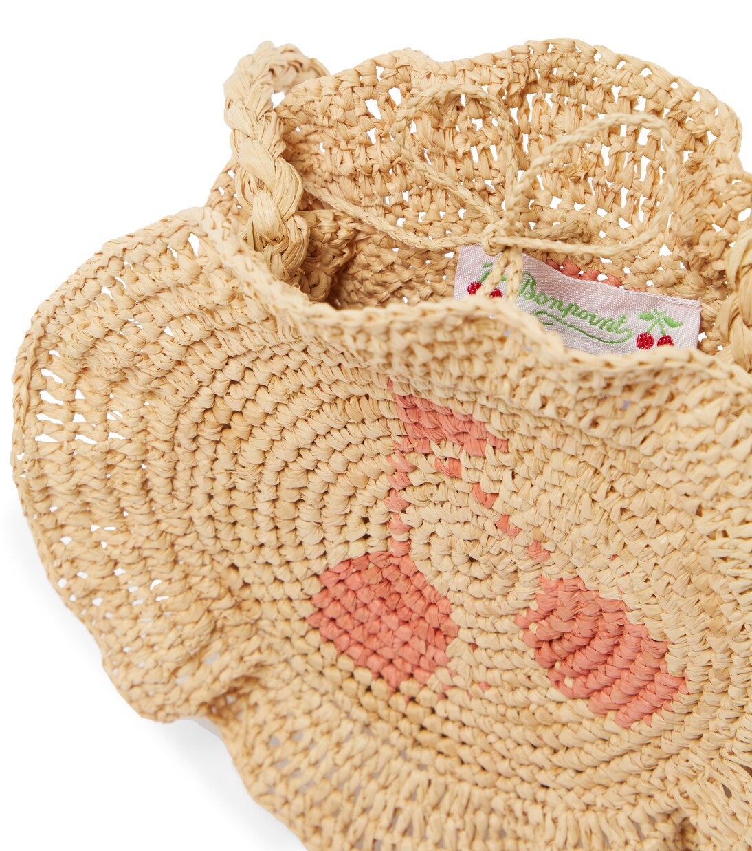 Fina raffia shoulder bag | Bonpoint