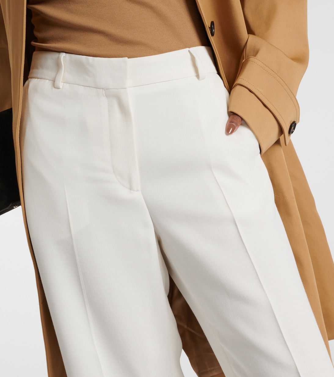 Gerade Mid-Rise-Hose | Toteme