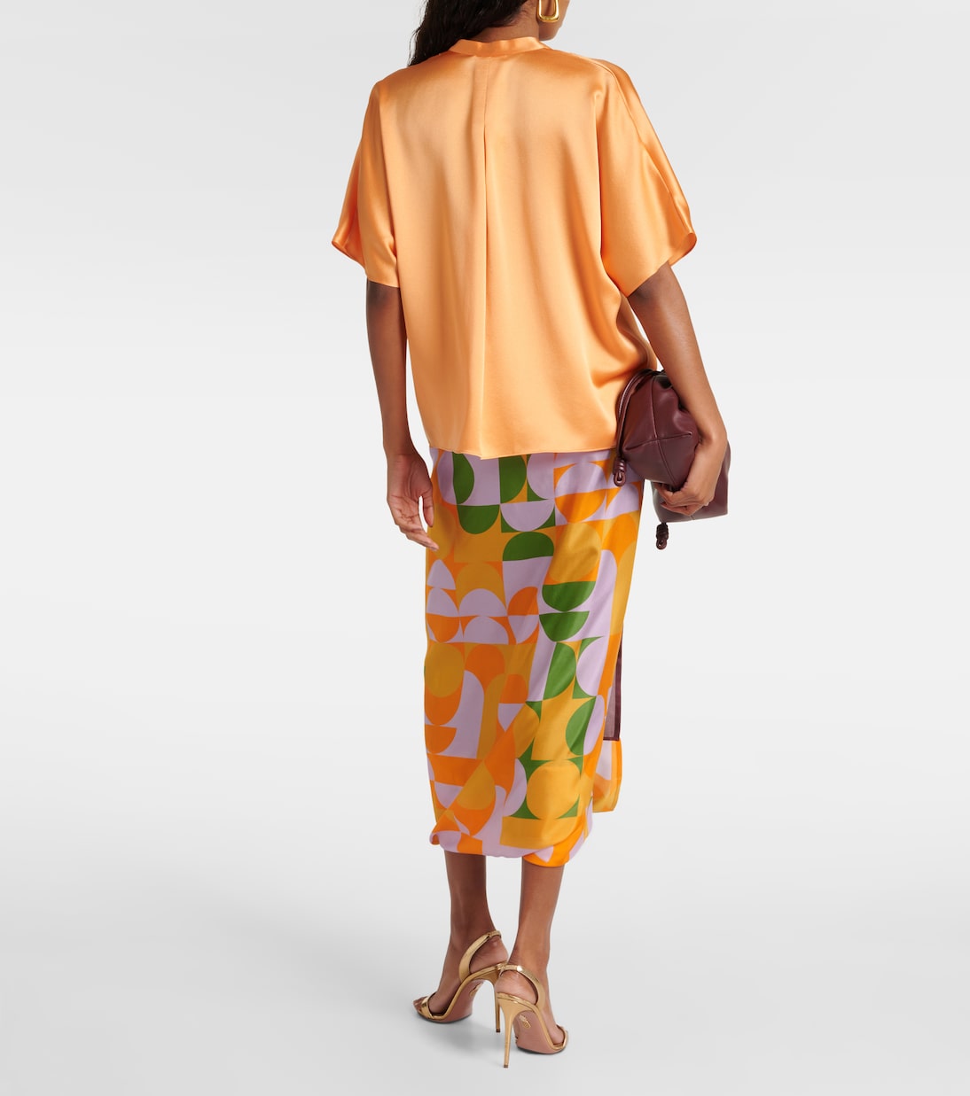 Bluse aus Seidensatin | Vince