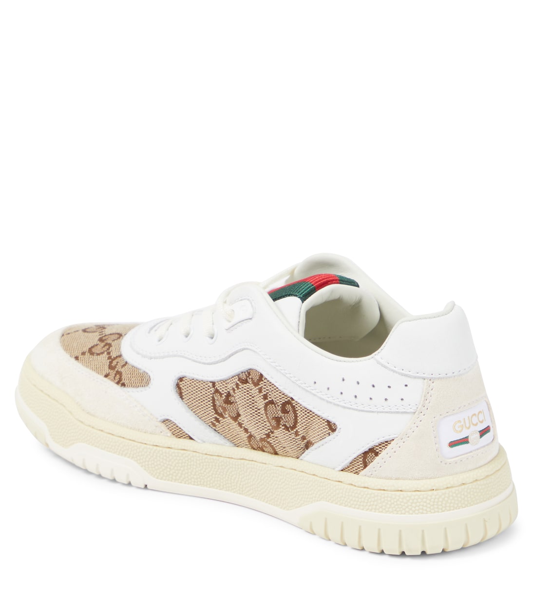 GG canvas leather-trimmed sneakers  | Gucci Kids