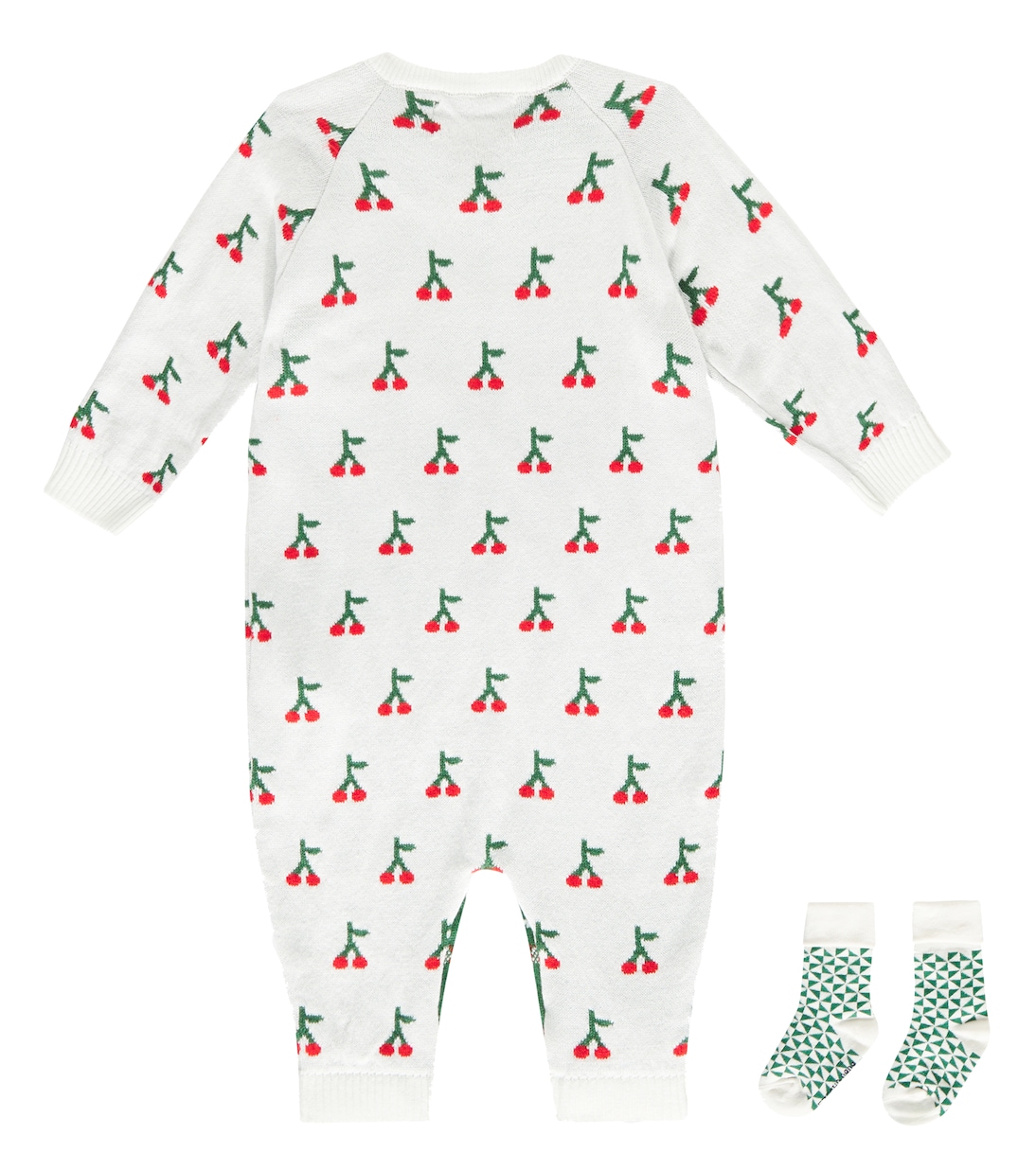 Bébé – Set grenouillère, chaussettes et couverture Cherry | Bobo Choses