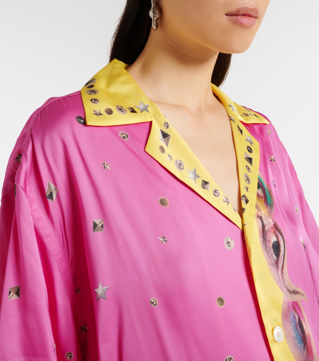 Chemise imprimée à logo | Acne Studios