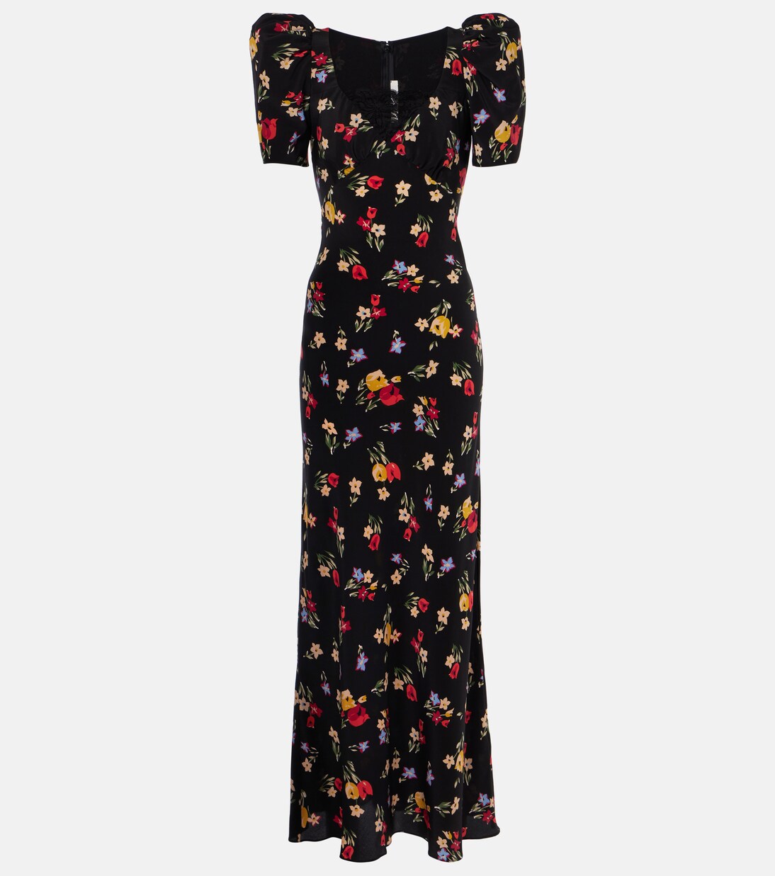 Robe longue en soie à fleurs | Rodarte