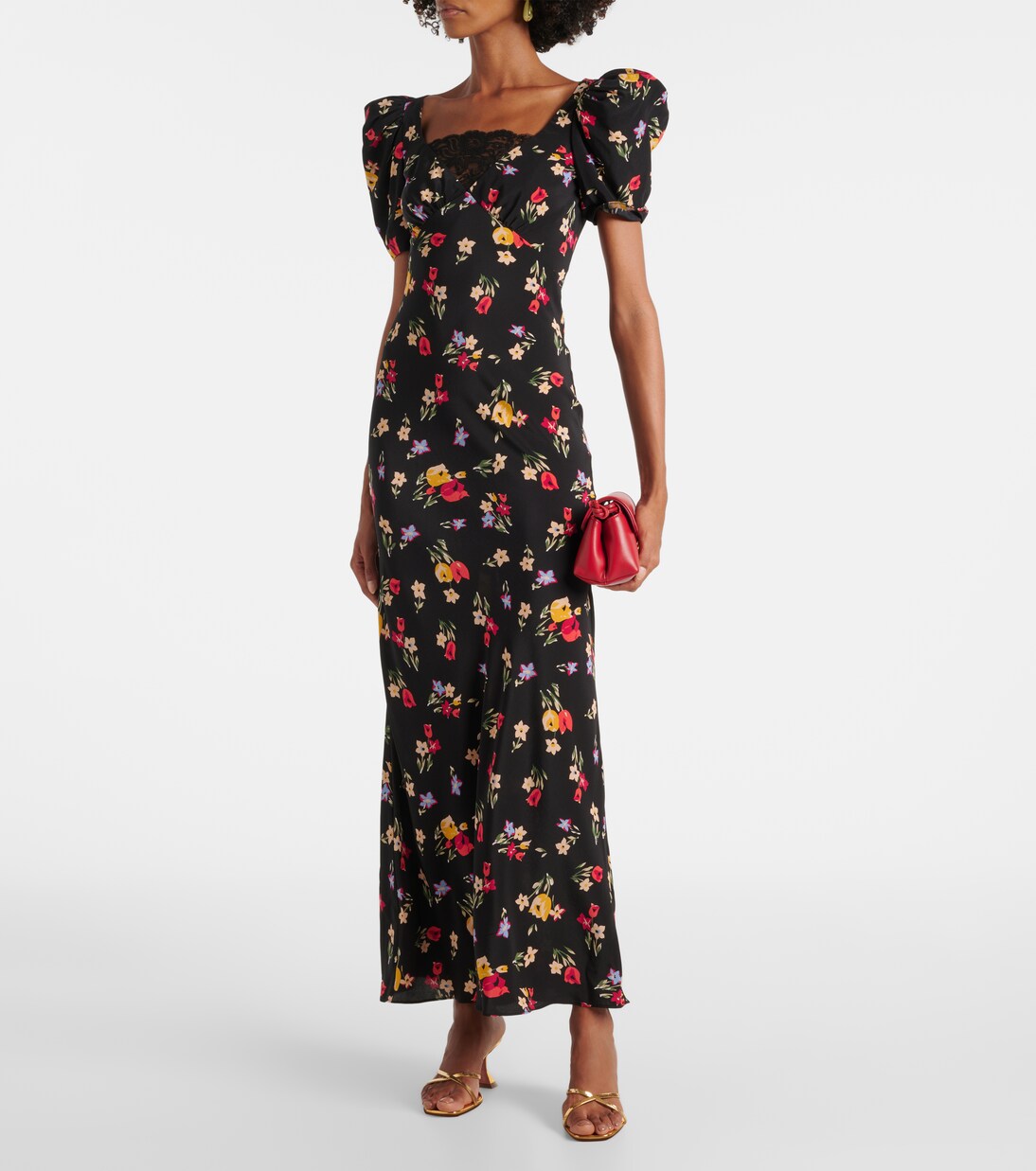 Robe longue en soie à fleurs | Rodarte