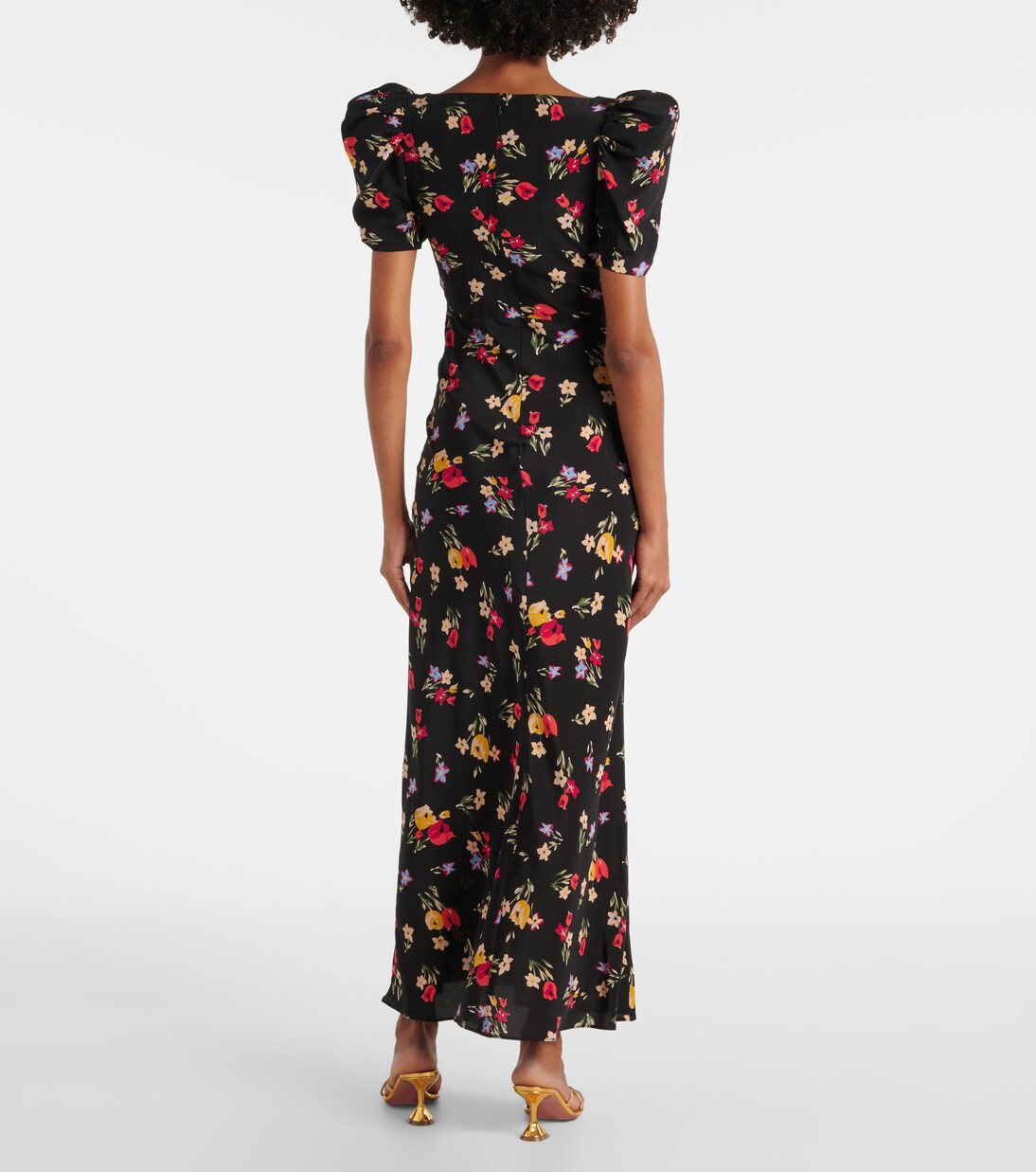 Robe longue en soie à fleurs | Rodarte