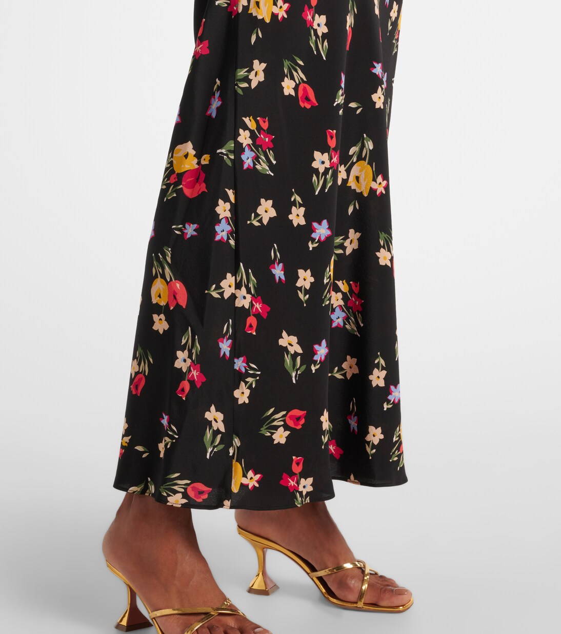 Robe longue en soie à fleurs | Rodarte