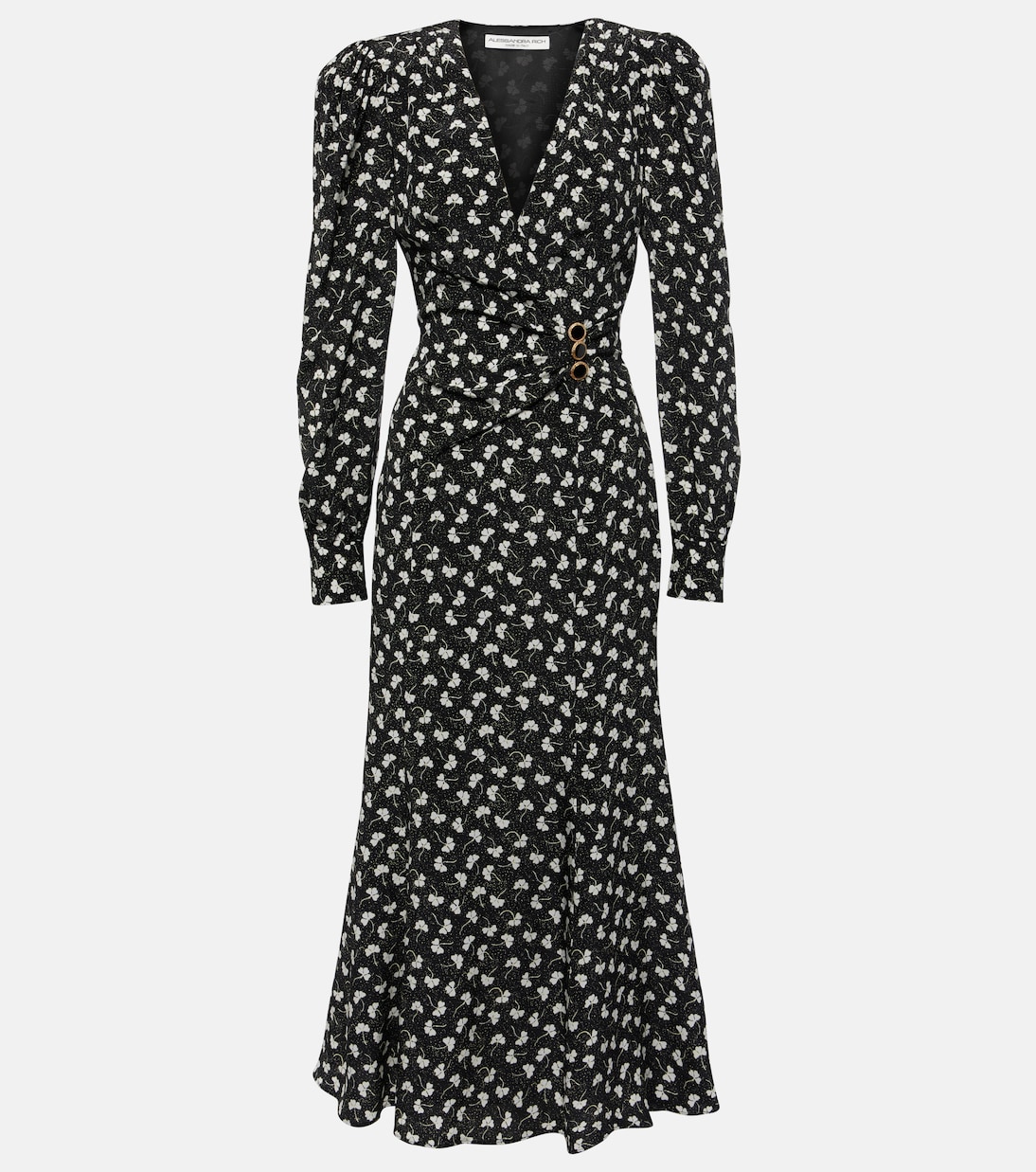 Printed silk midi dress | Alessandra Rich
