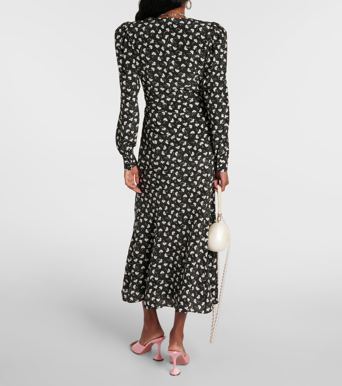 Printed silk midi dress | Alessandra Rich