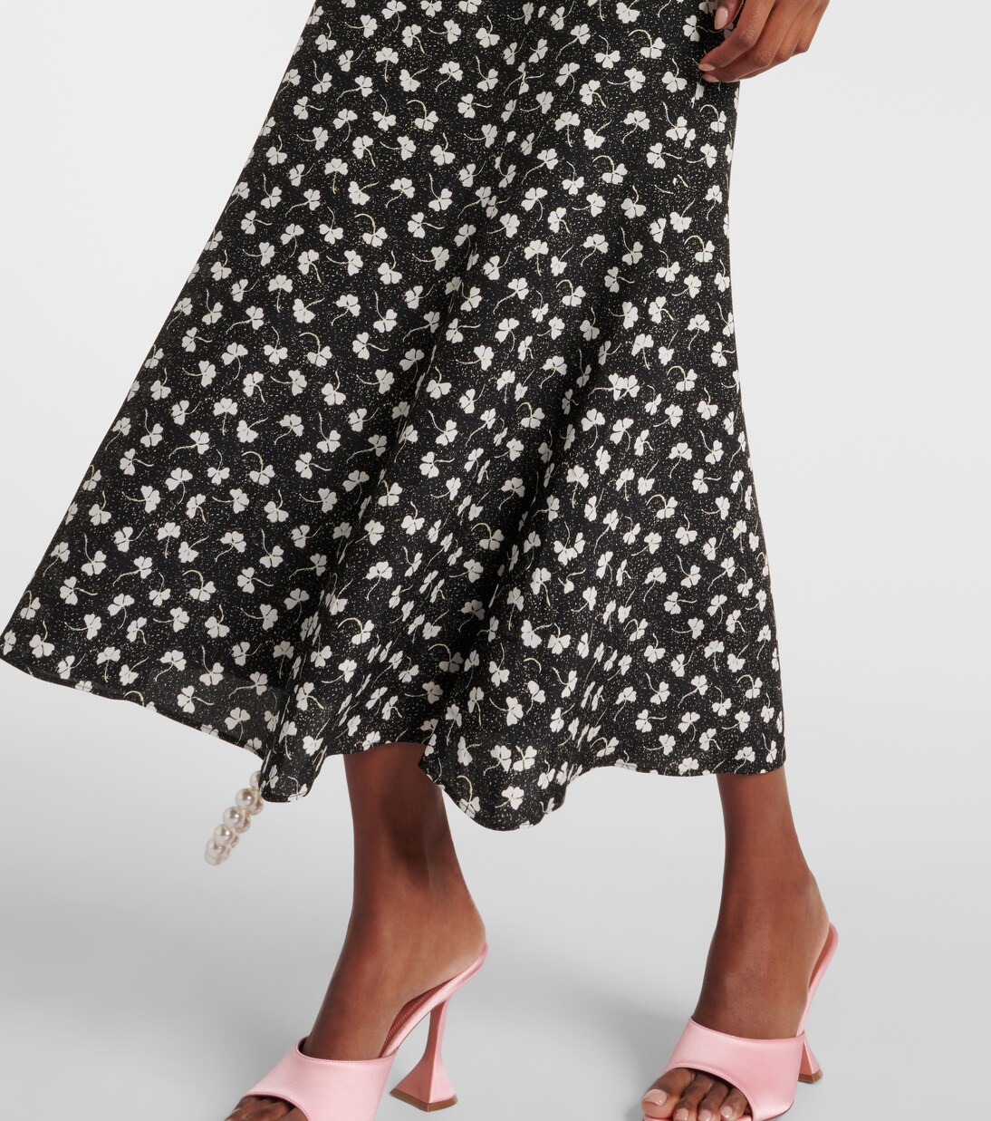 Printed silk midi dress | Alessandra Rich