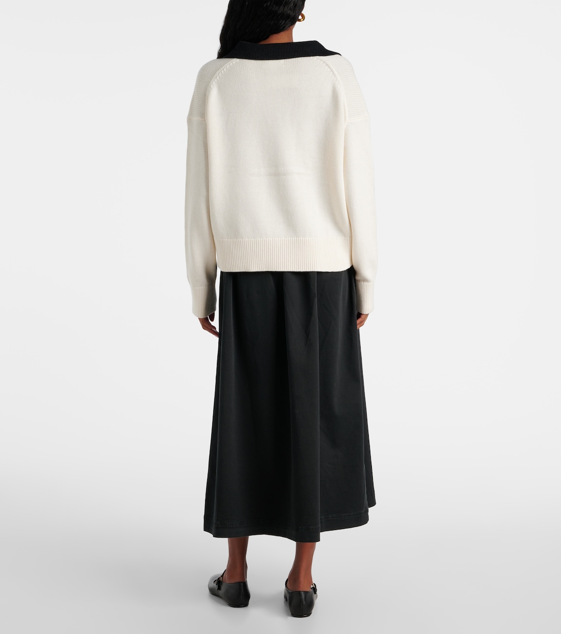 Pull Lucie en coton et cachemire | Velvet